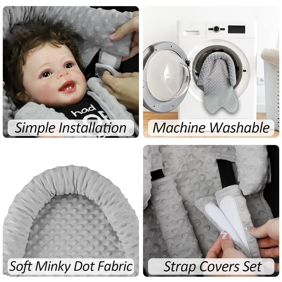 Pea Pod Reposacabezas para Asiento de Coche para Bebés Respaldo par...