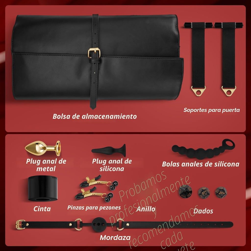 Juguetes sexuales de Bondage BDSM - 21 piezas de esposas de tobillo...