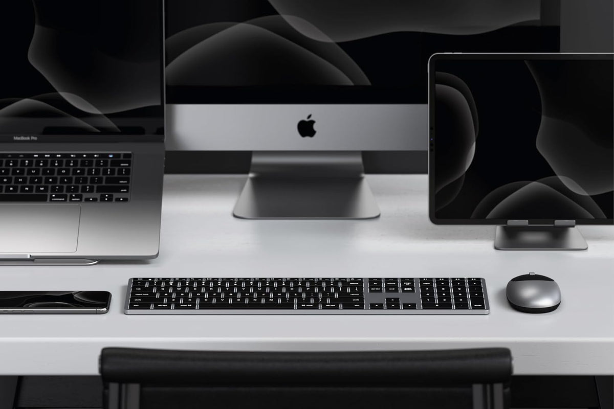 Satechi Slim X3 Teclado retroiluminado Bluetooth para Mac, teclas i...