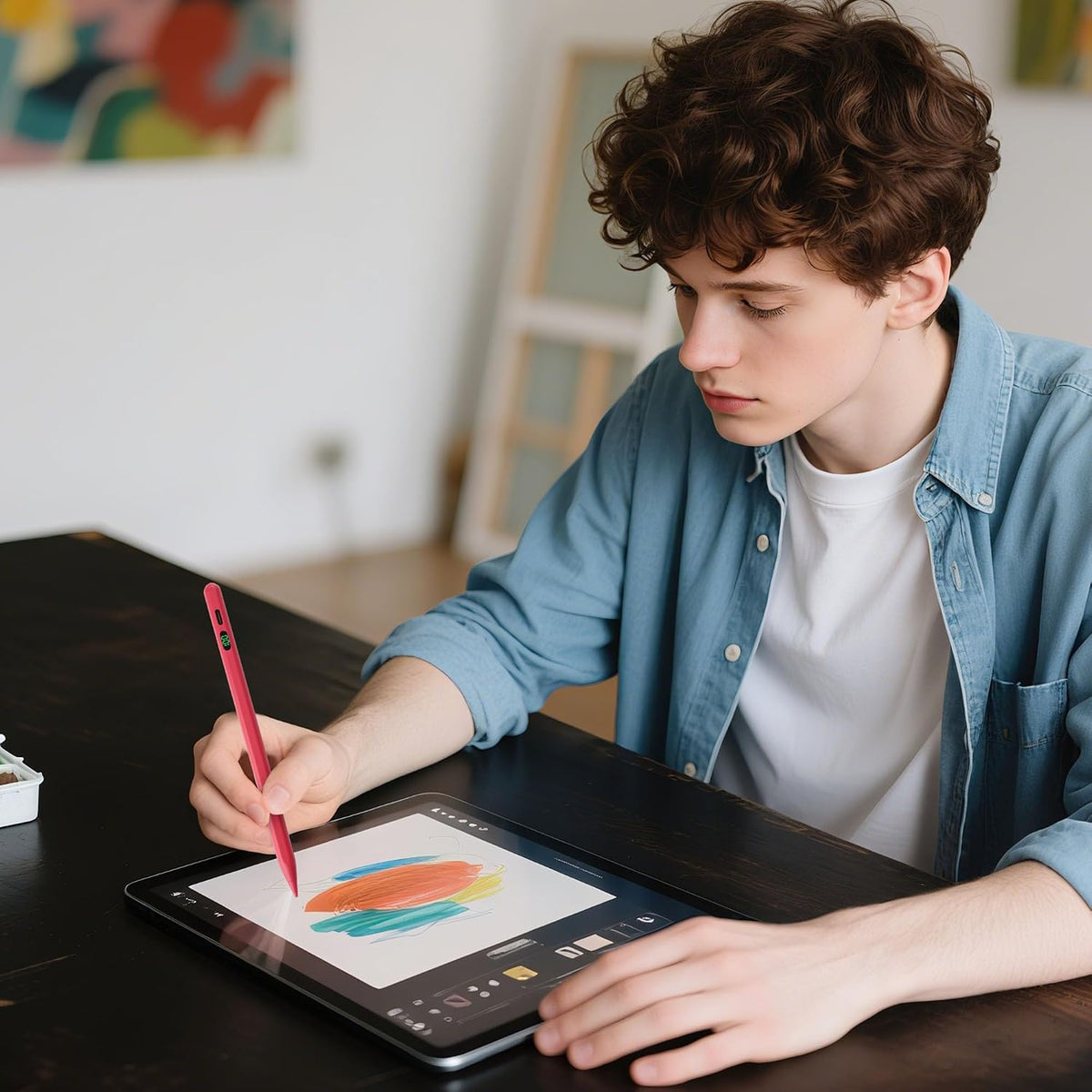 Lápiz para Apple Stylus Pen para iPad A16 2018-2026 Sensibilidad de...