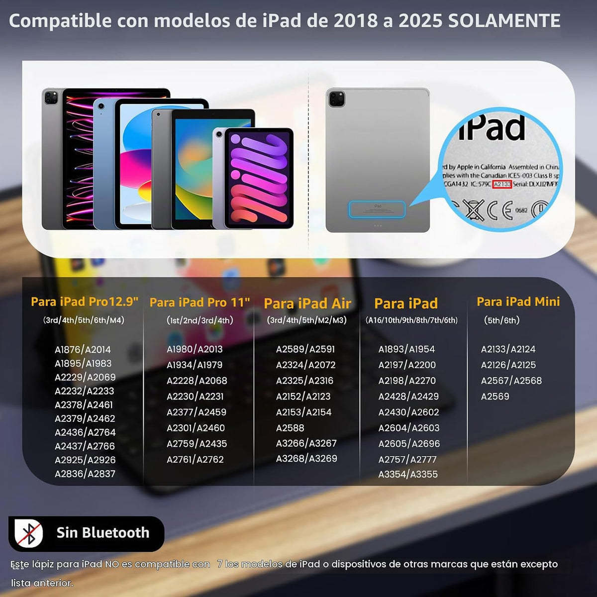 Lápiz óptico para iPad, lápiz de carga rápida de 13 minutos para Ap...