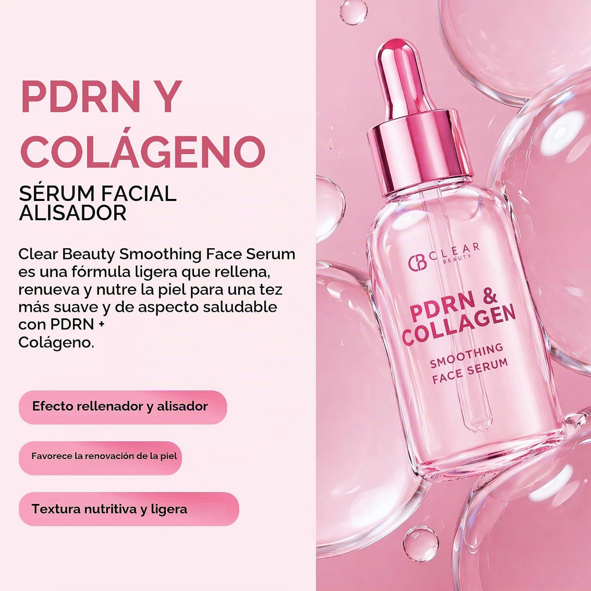 Clear Beauty Suero PDRN con colágeno \u2013 Dermatológicamente prob...