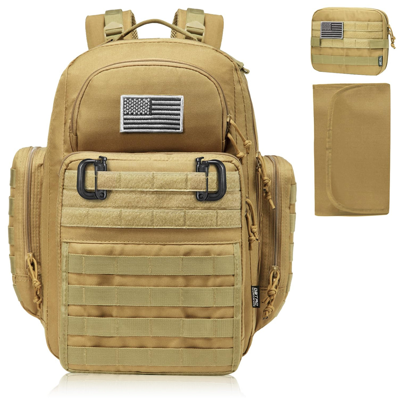 Mochila para pañales para papá, DBTAC Bolso grande para pañales de...
