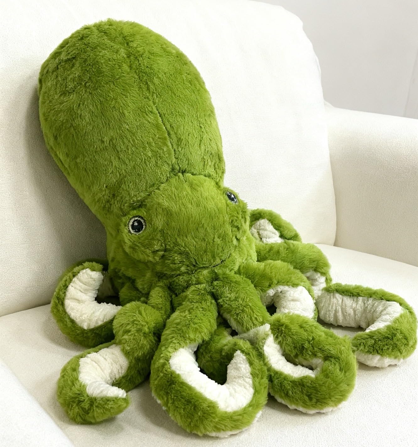 AIRROAD Pulpo gigante de peluche (verde) de 36 pulgadas de largo, t...