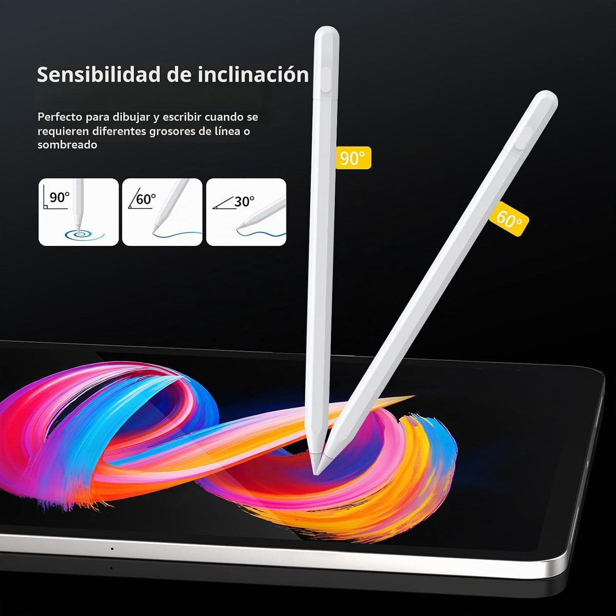 Tresoba Lápiz digital para iPad FindMy compatible con Apple iPad 6-...