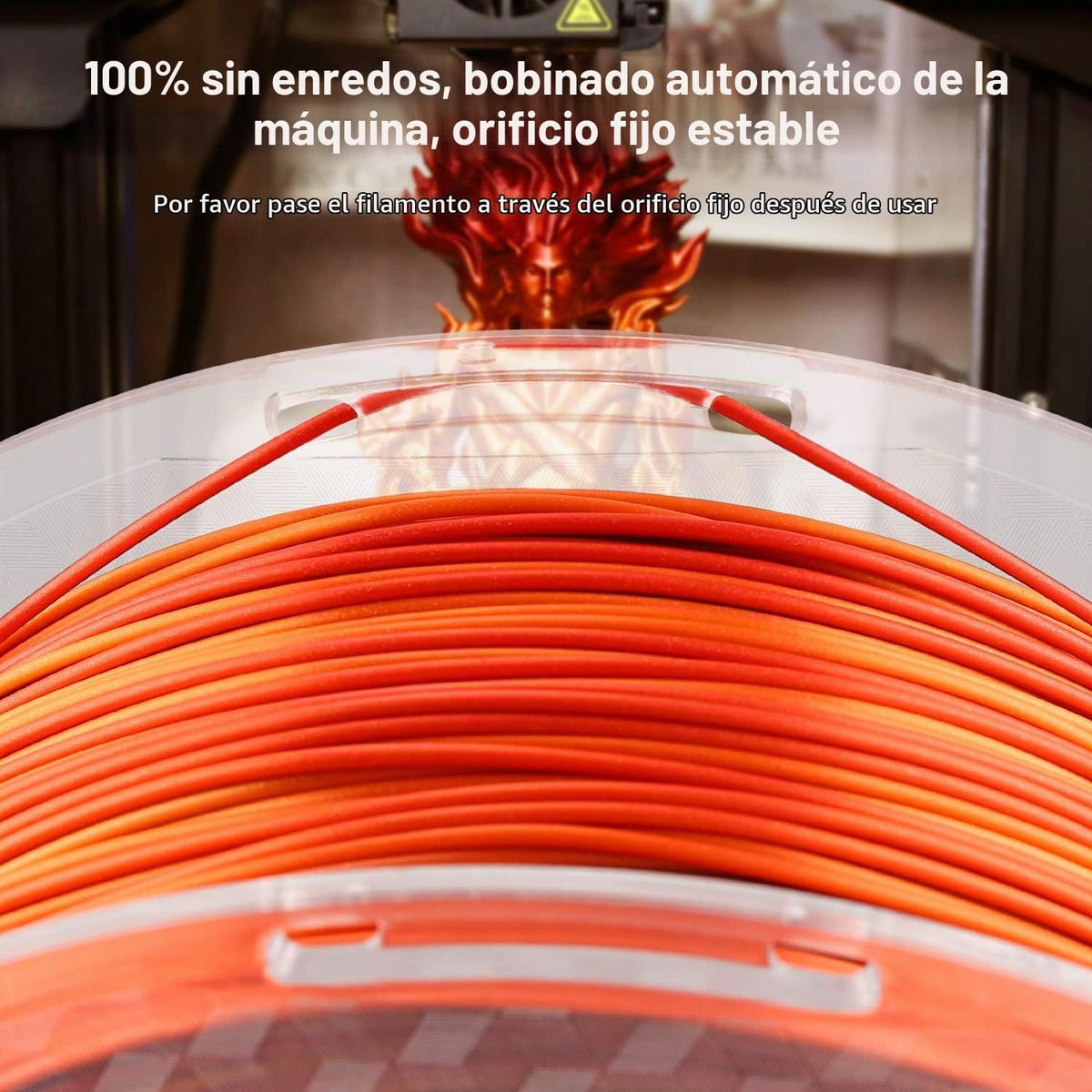 AMOLEN - Filamento de la impresora del PLA 3D de 0.069 pulgadas, br...