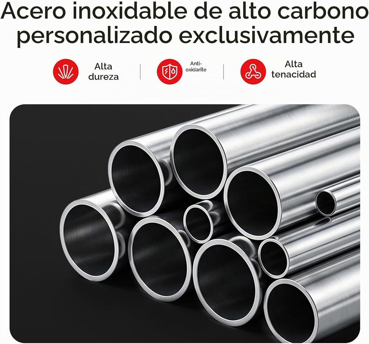 WANGMAZI Juego de cuchillos de chef de alta calidad, acero inoxidab...