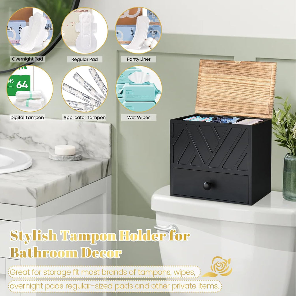 Soporte para tampones para decoración de baño, organizador de produ...
