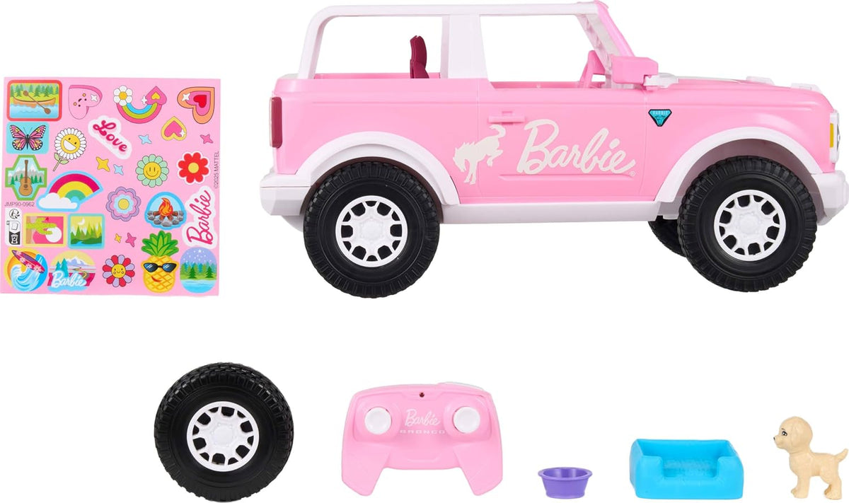 Hot Wheels RC Barbie Ford Bronco - Auto de juguete con control remo...