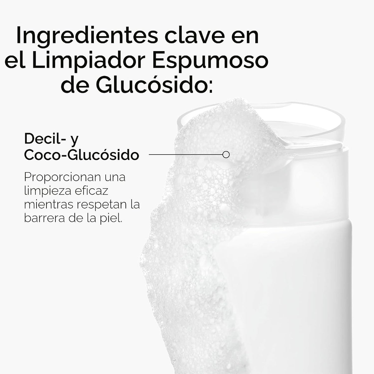 The Ordinary Limpiador espumoso de glucósido, lavado facial suave p...