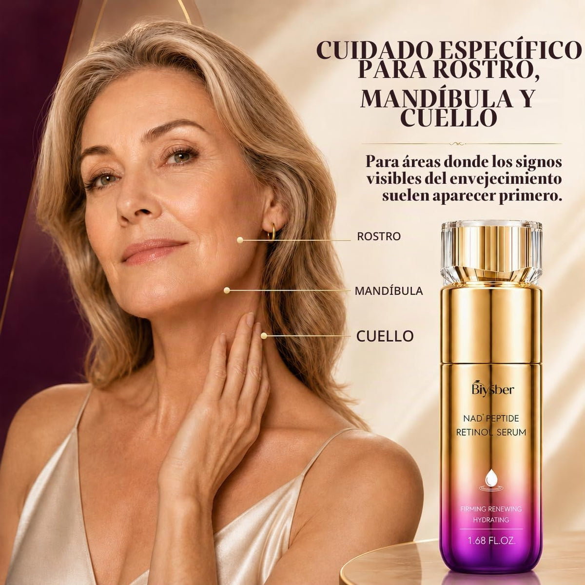 Biysber Suero facial de colágeno con retinol \u2013 Suero antienvej...