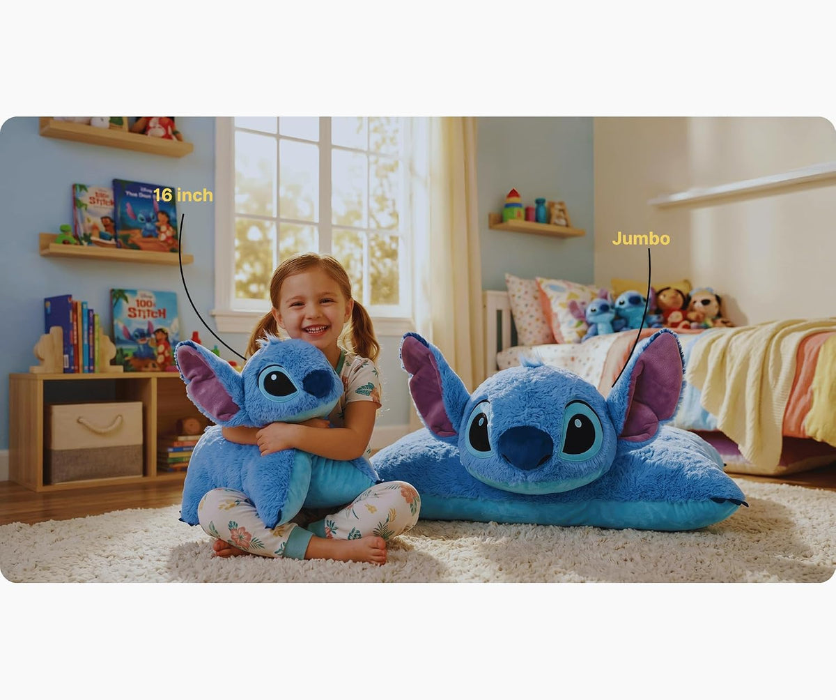 Pillow Pets Disney Stitch, juguete de peluche de 16 pulgadas | Comp...