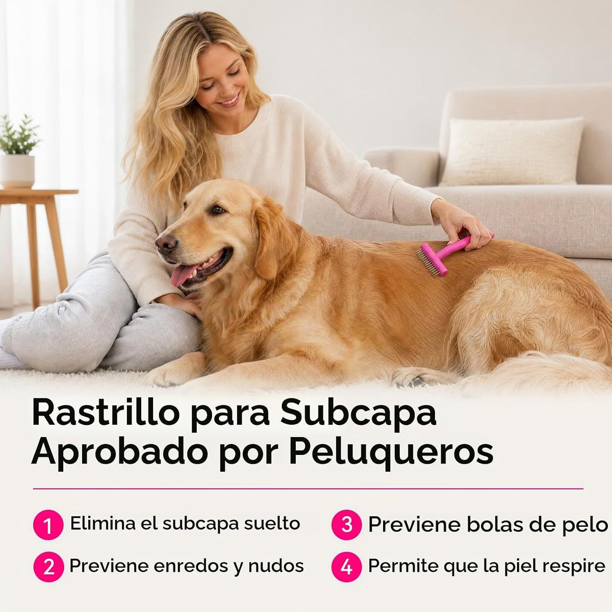 aumuca Cepillo para quitar pelos para perros y gatos, cepillo de as...