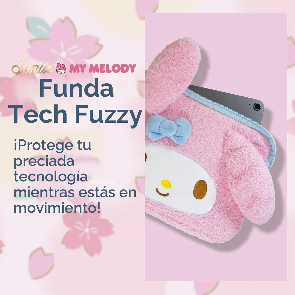 Sonix x Sanrio - Funda de felpa Tech | Funda de transporte mullida...
