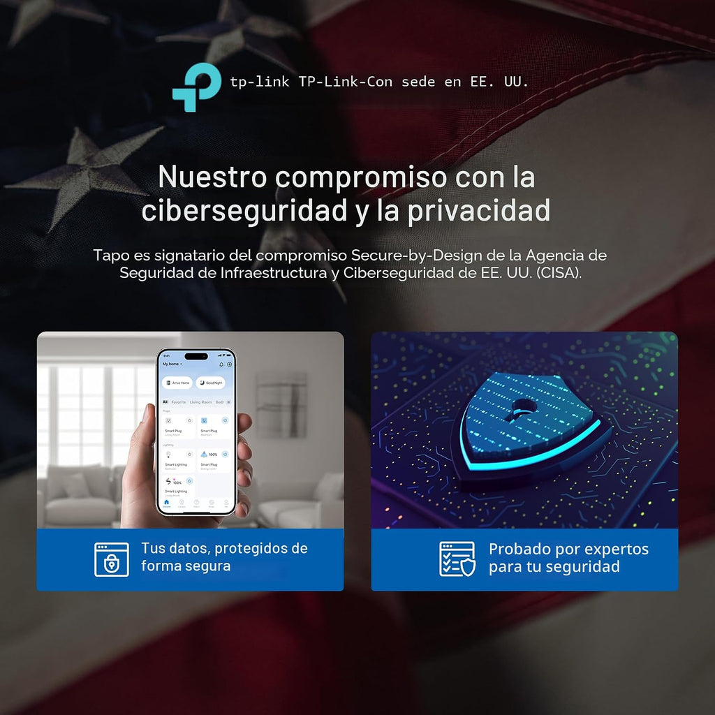 Tapo - Cámara de seguridad de 1080p para interiores\/exteriores - D...