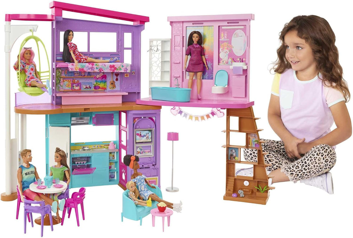 Barbie Vacation House Juego de casa de muñecas y accesorios | Casa...