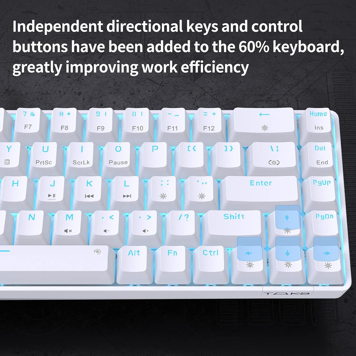 DIERYA T68SE - Teclado mecánico 60% para juegos, ultra compacto Min...