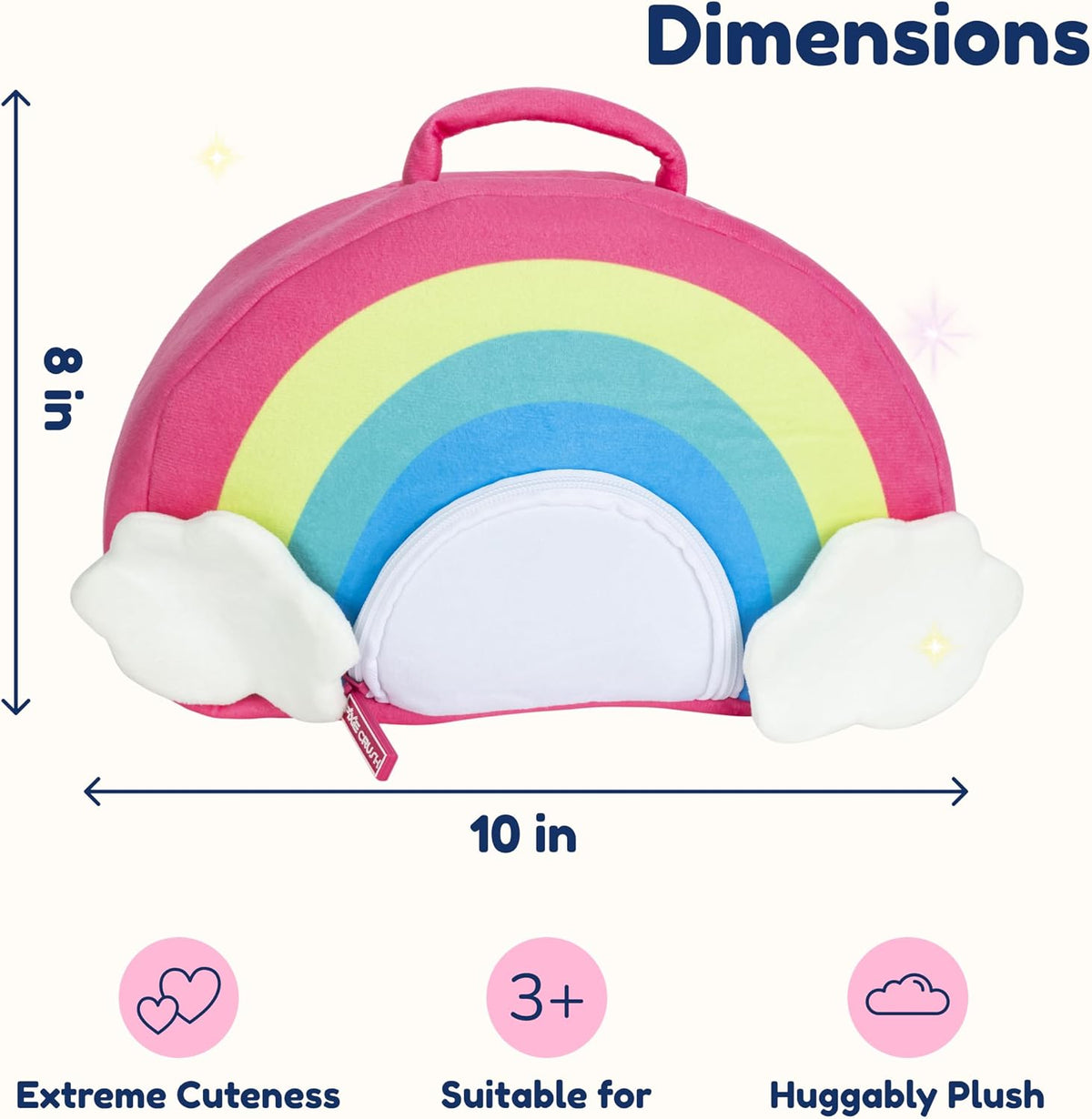 PixieCrush Juego de animales de peluche de unicornio, 5 juguetes de...