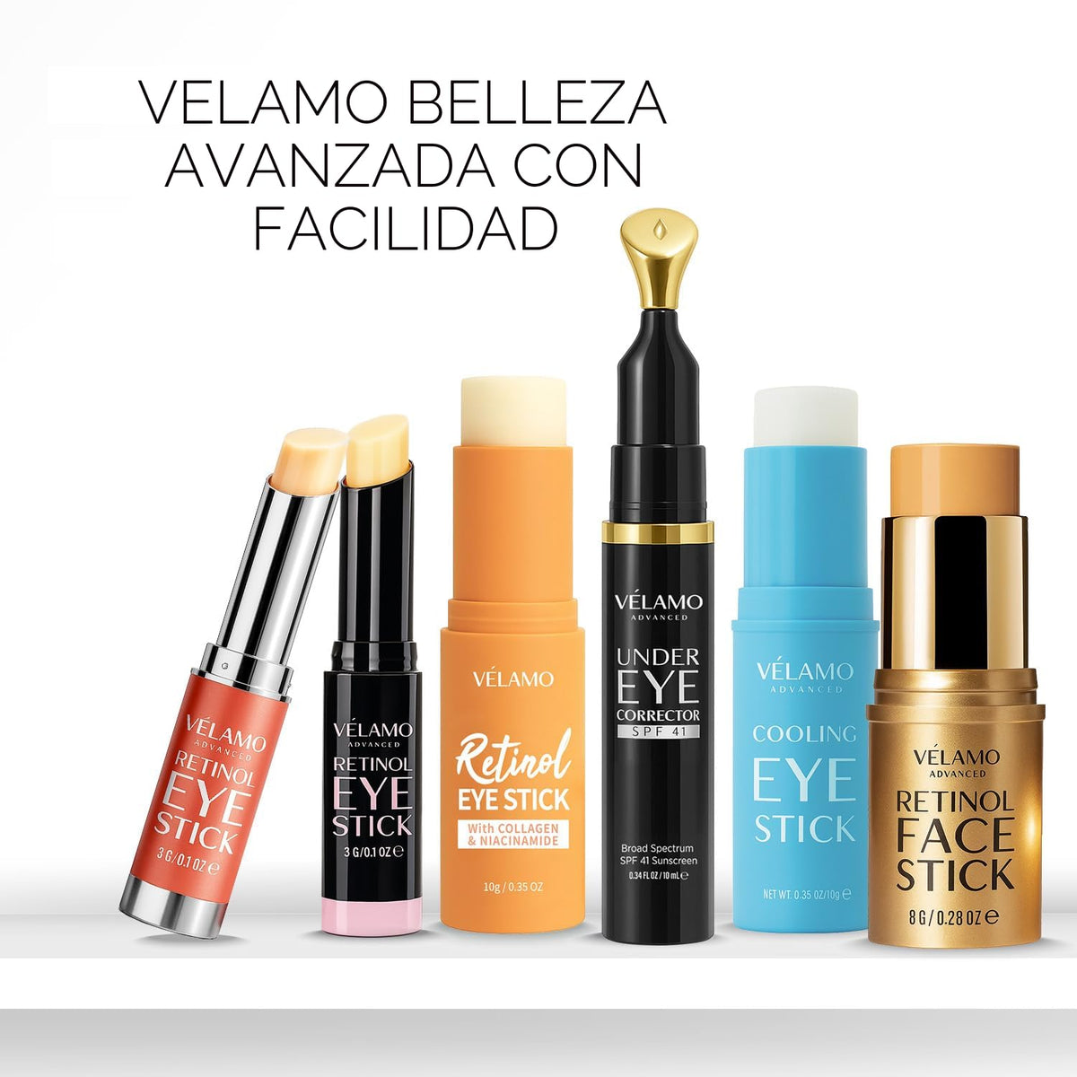 VELAMO ADVANCED Retinol Eye Stick: bálsamo para ojeras para ojeras,...