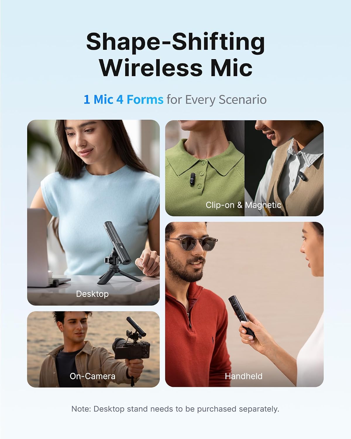 BOYA Mini micrófonos inalámbricos mágicos para iPhone\/Android\/PC\...