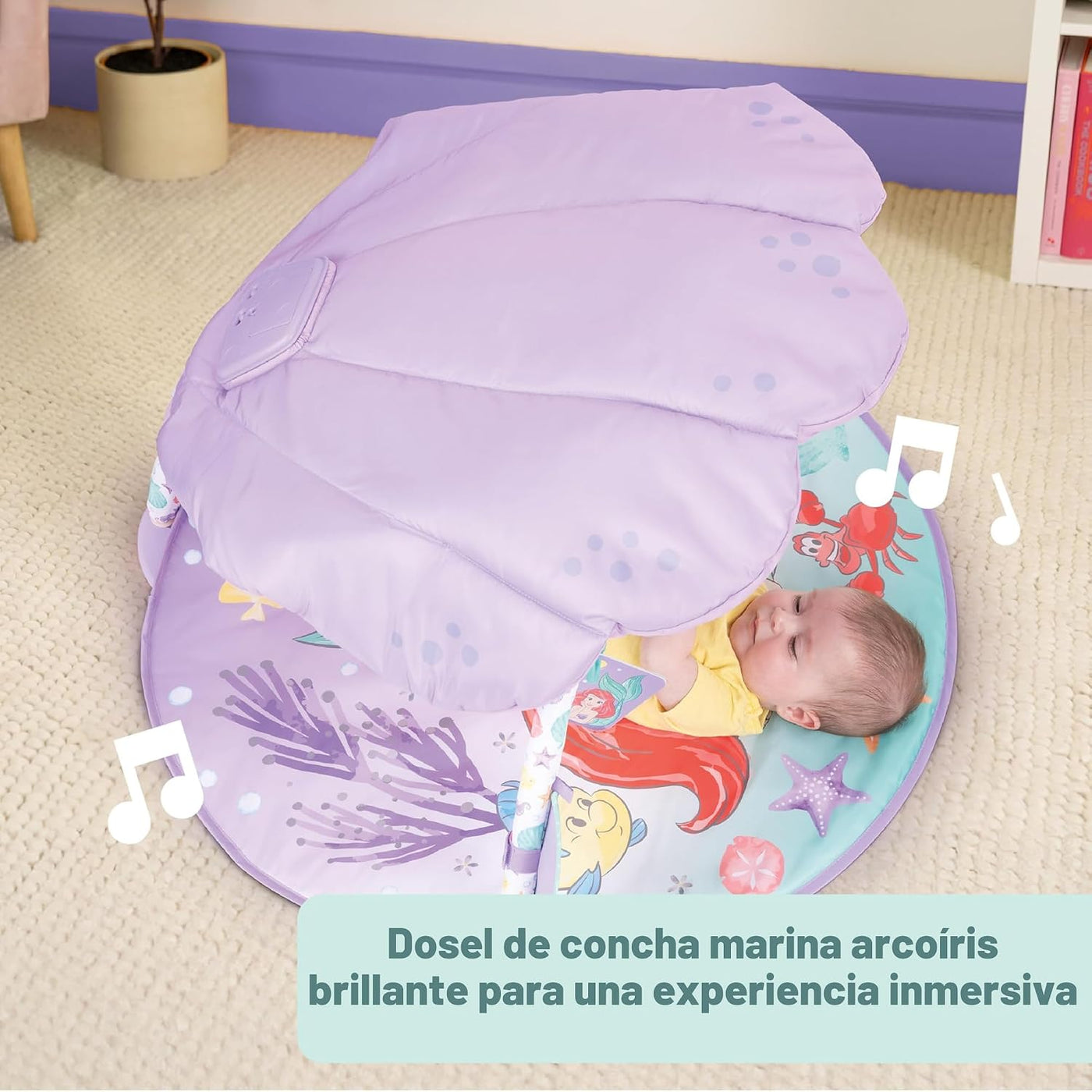 Bright Starts Disney Baby La Sirenita Twinkle Trove Gimnasio de Act...