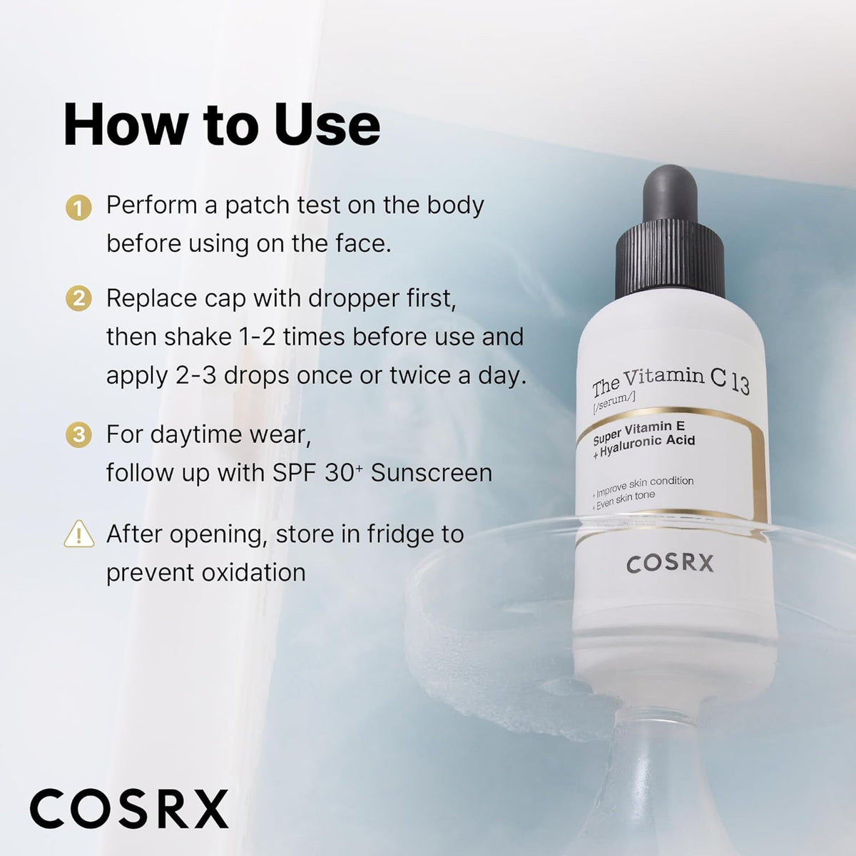 COSRX Suero de vitamina C 13% puro para cara, suero facial hidratan...