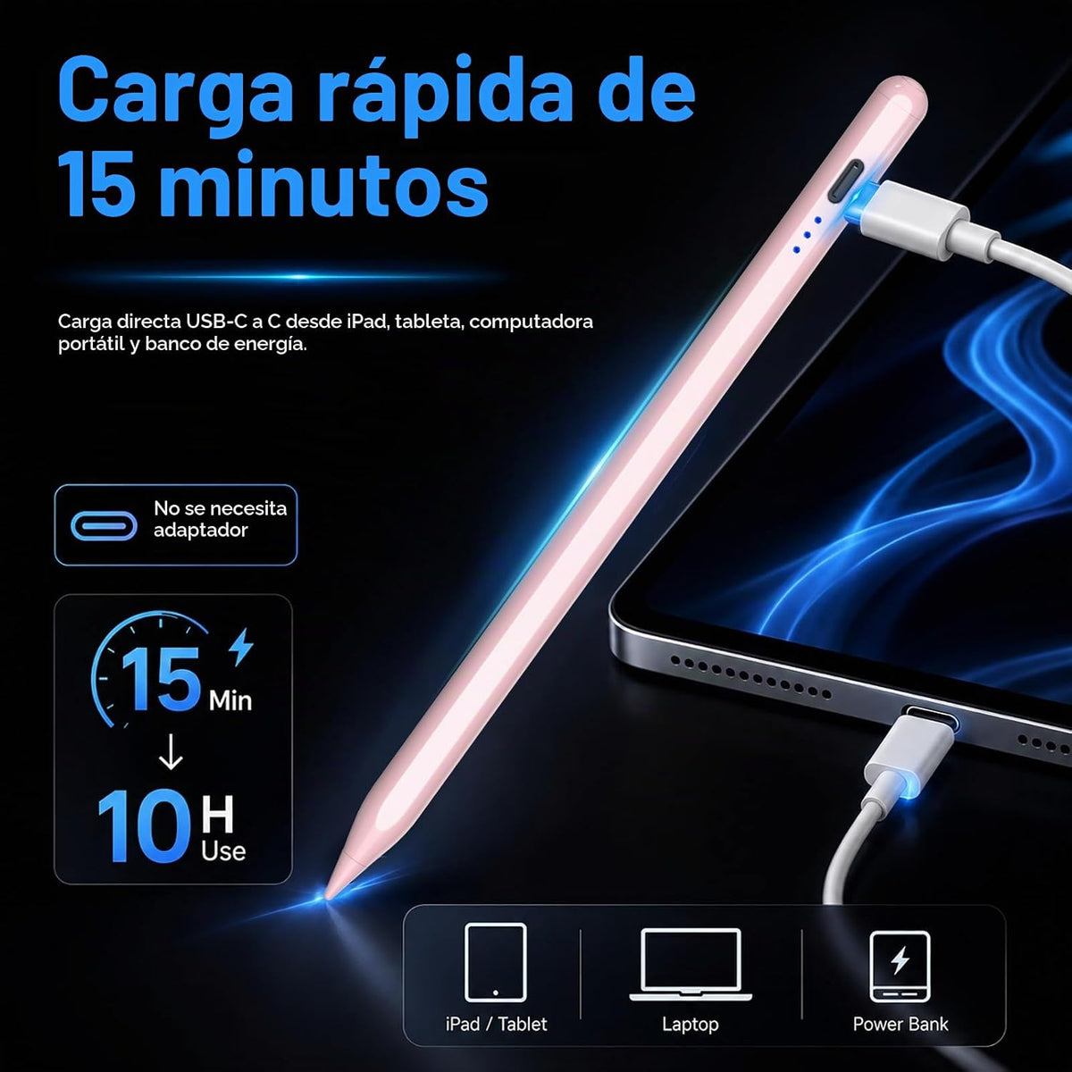 HATOKU Stylus Pen para Apple iPad 2018-2026 para tomar notas y dibu...