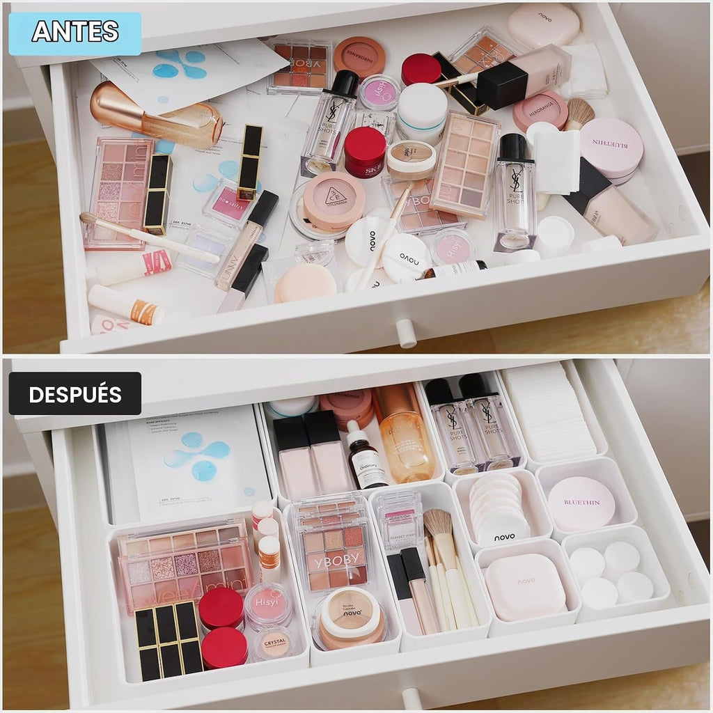 CHANCETSUI Juego de organizador de cajones apilables de 11 piezas,...