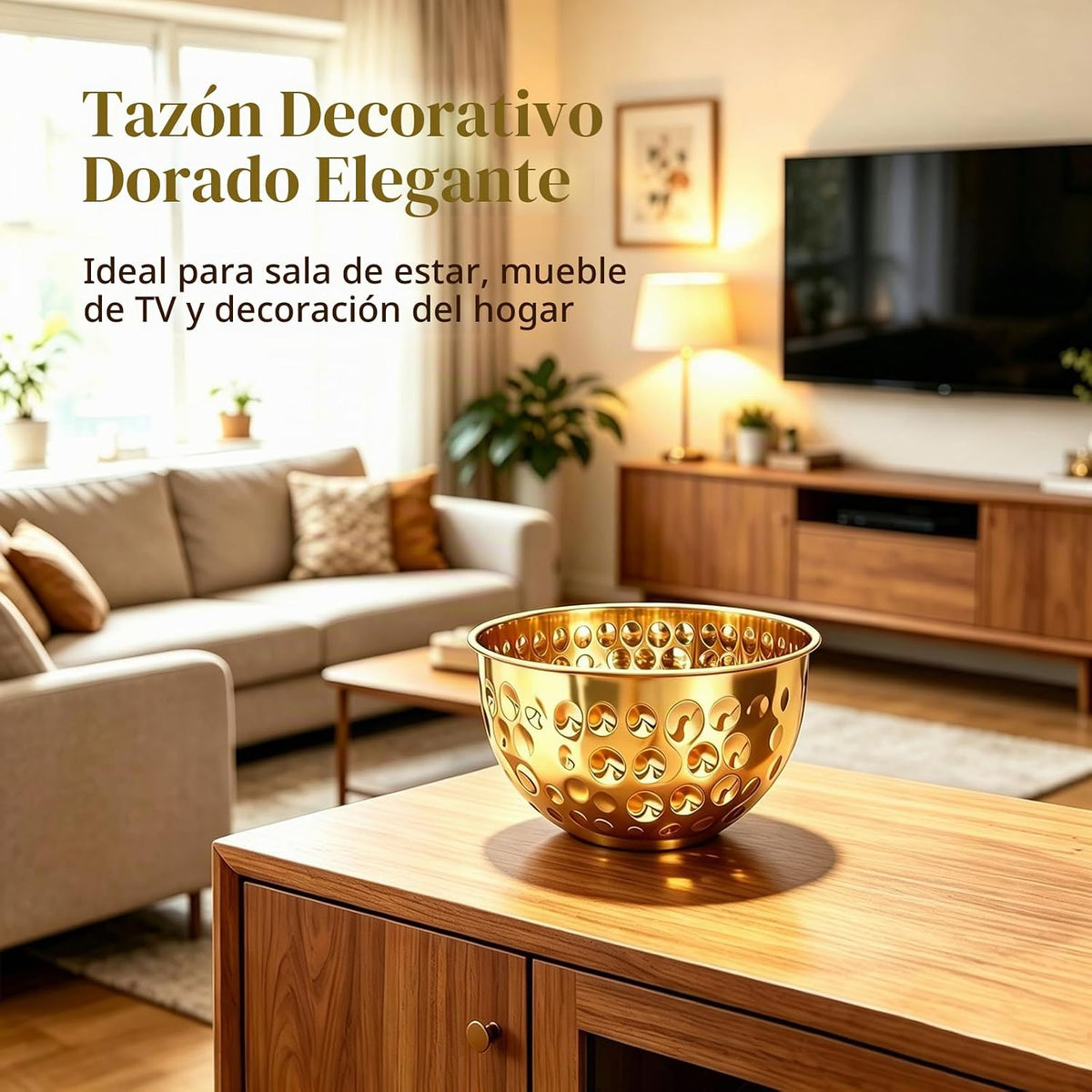 Tazones dorados de 6 piezas (1.6-4.9 cuartos de galón), cuencos de...