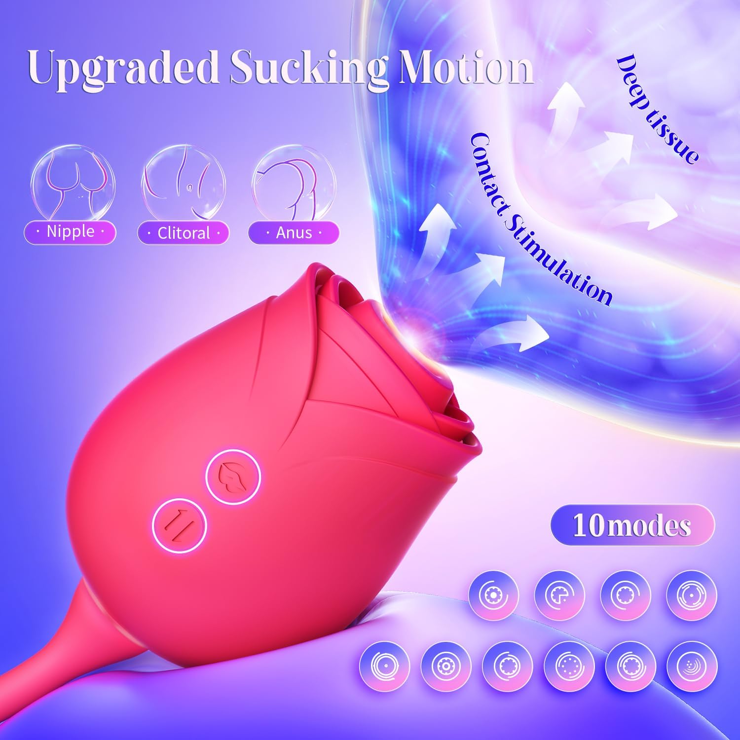MOOLIGIRL Juguete de Rosa para Mujeres, Juguetes Sexuales, Vibrador...