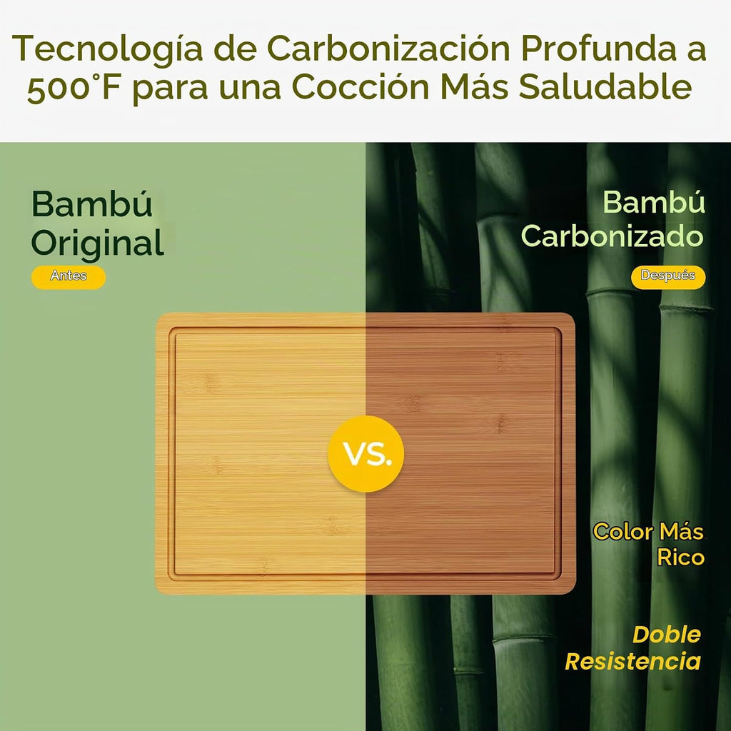Keechee Tabla de Cortar de Bambú Extra Grande para Cocina - Tabla d...
