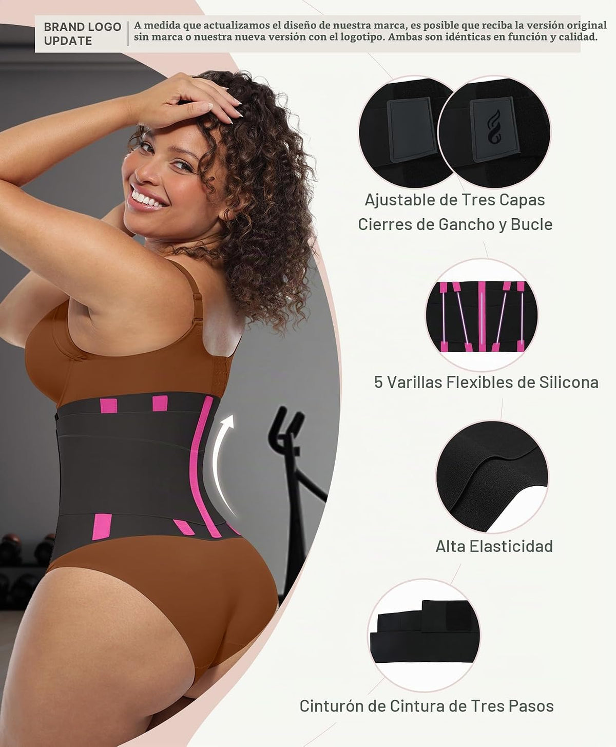 FeelinGirl - Corsé de cintura para entrenamiento de cintura, contro...
