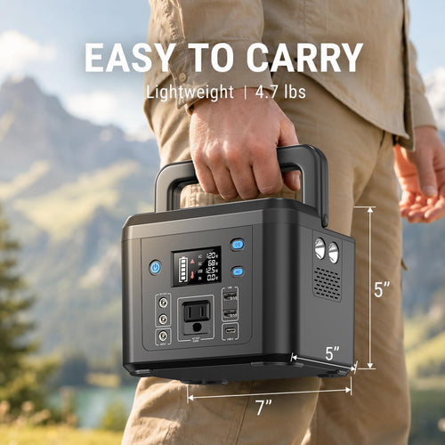 central eléctrica portátil de 200W, generador solar LiFePO4 de 192W...