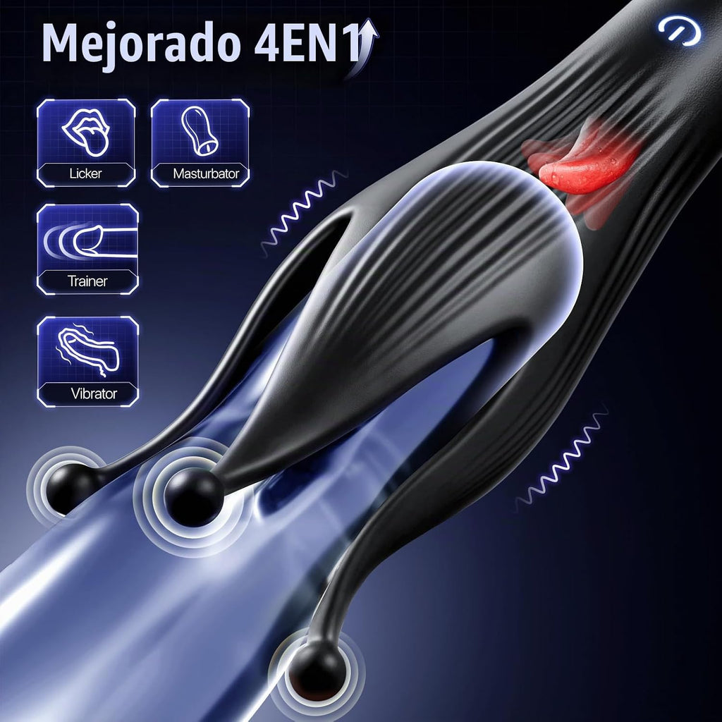EINSEO Juguete sexual masculino vibrador para el pene \u2013 Mastur...