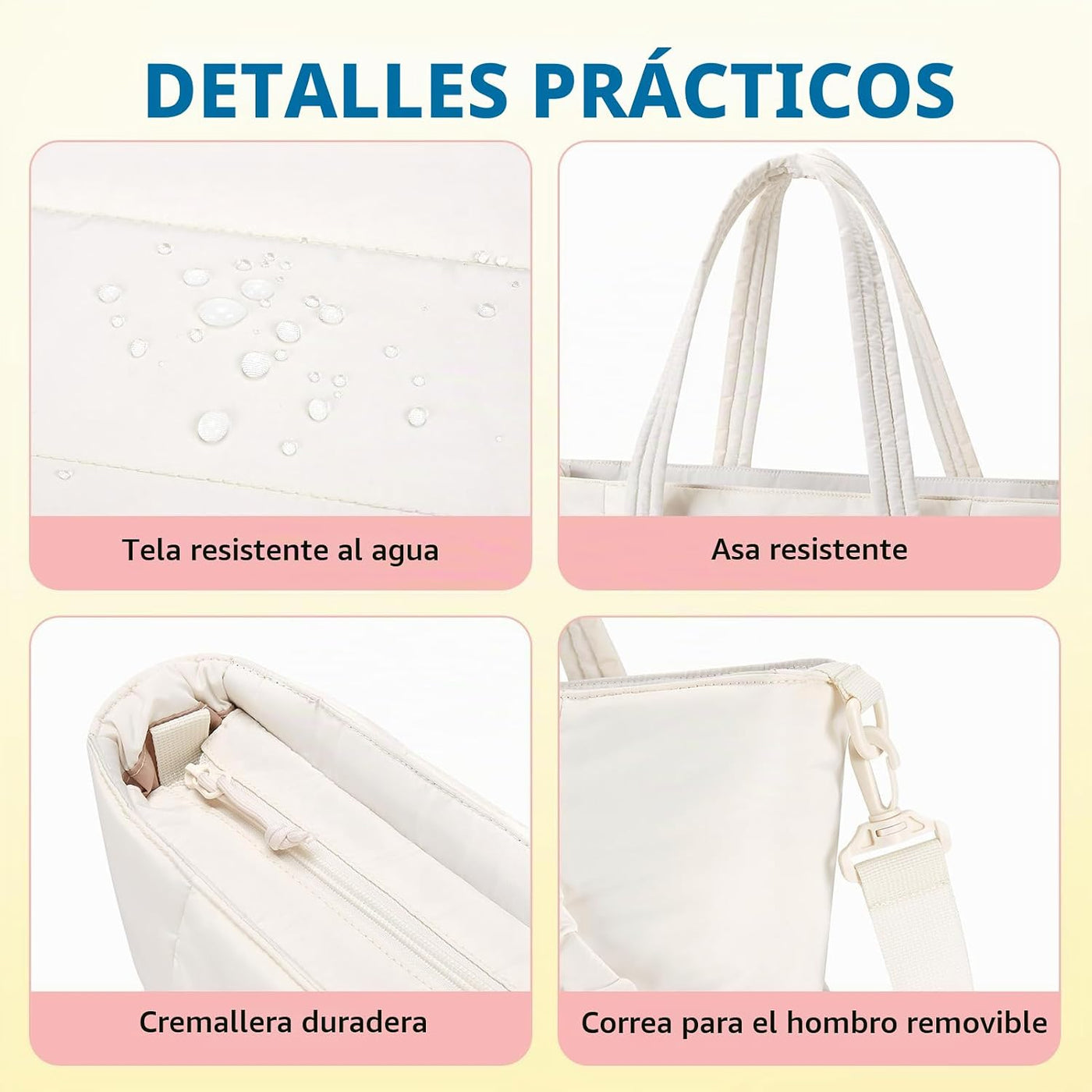 Mommore Bolso de pañales estilo tote con organizador de cochecito,...