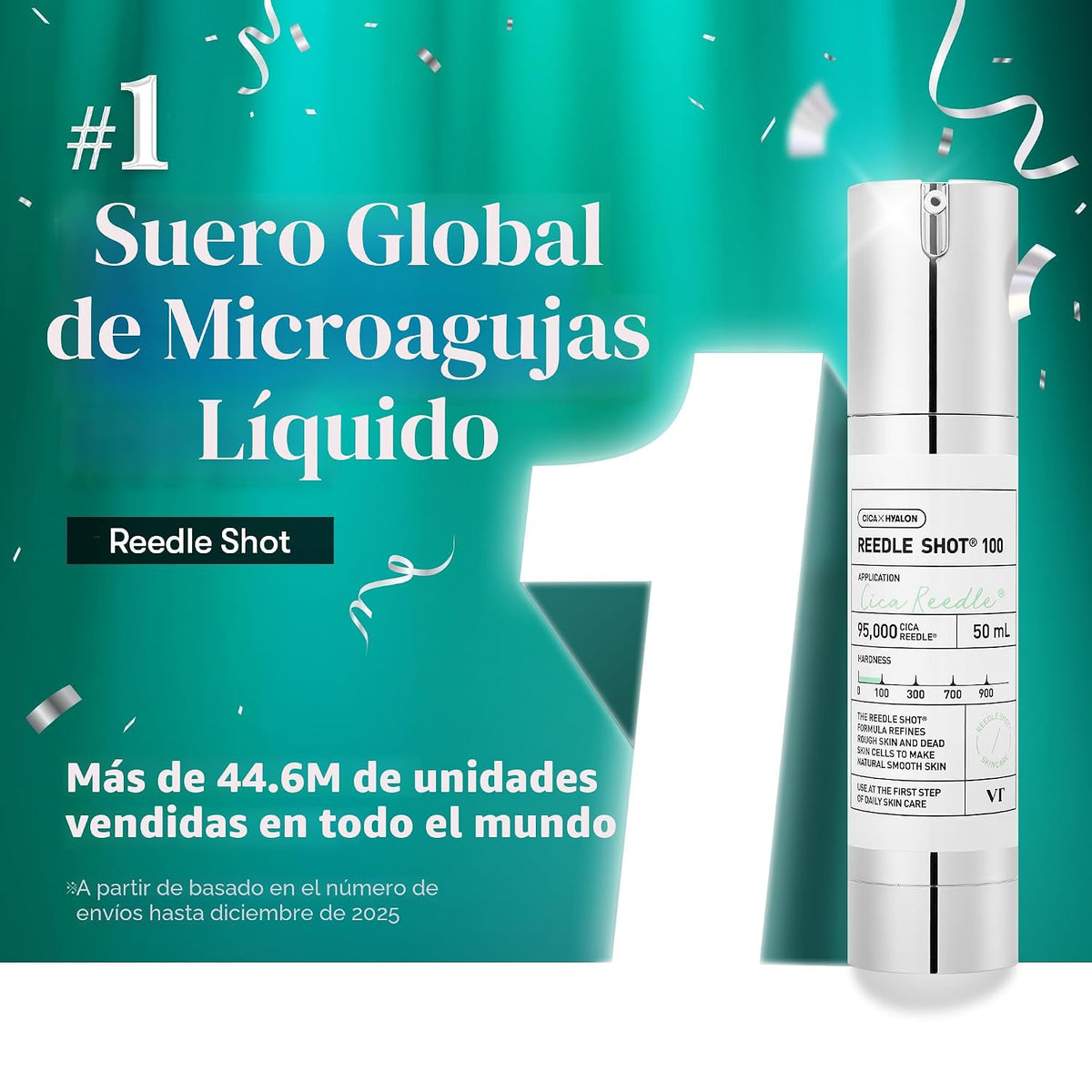 VT COSMETICS CICA Reedle Shot 100 Suero de microagujas | Espícula,...