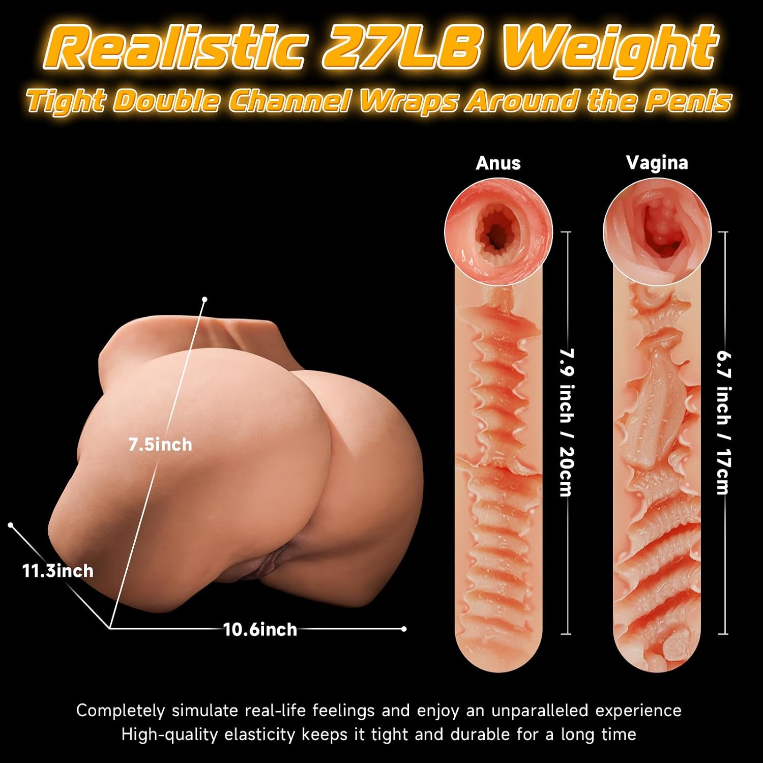 BIG SHOCKED Muñeca sexual de tamaño real de 27 libras, estilo madur...