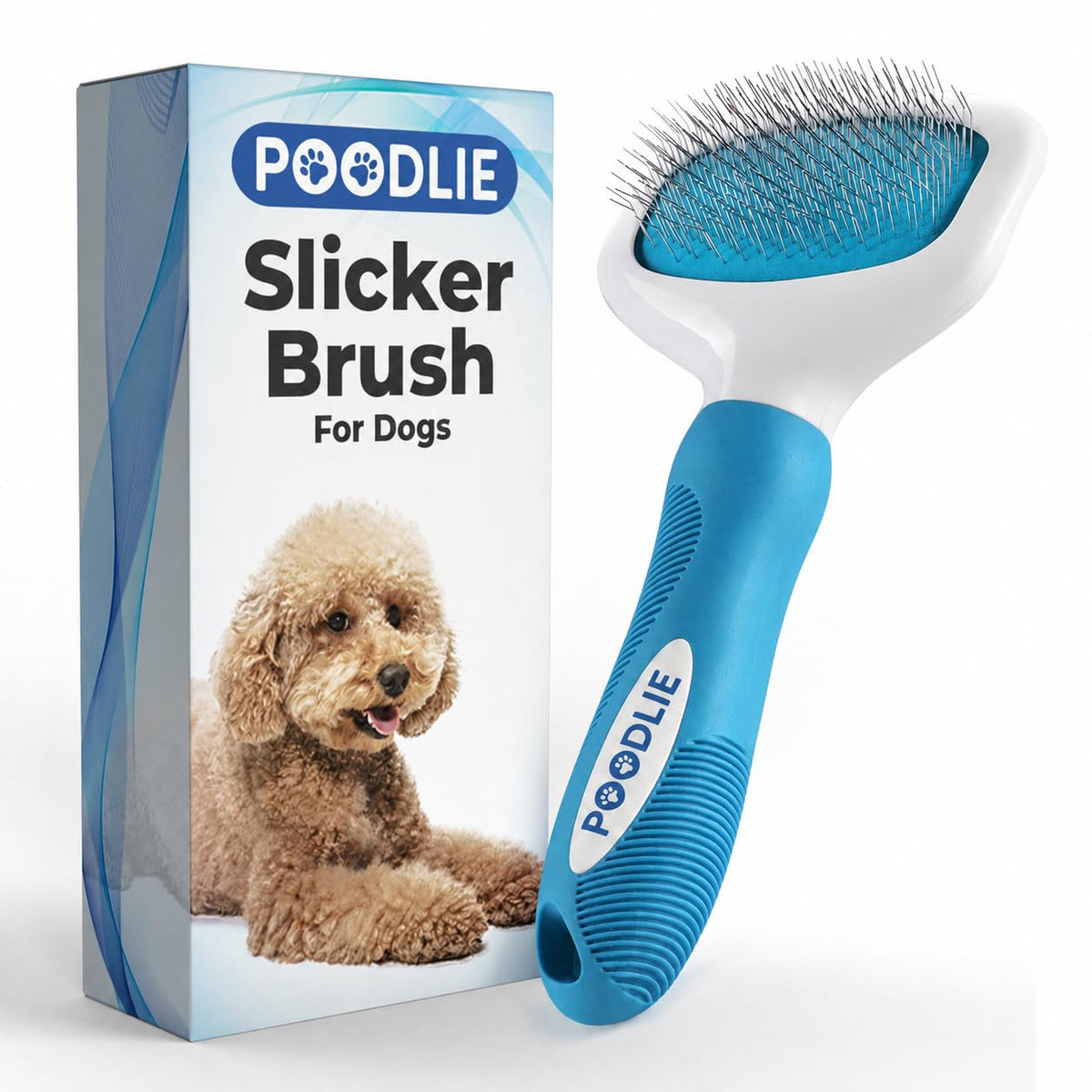 Poodle Pet Slicker Brush \u2013 Para perros, gatos y conejos \u2013...