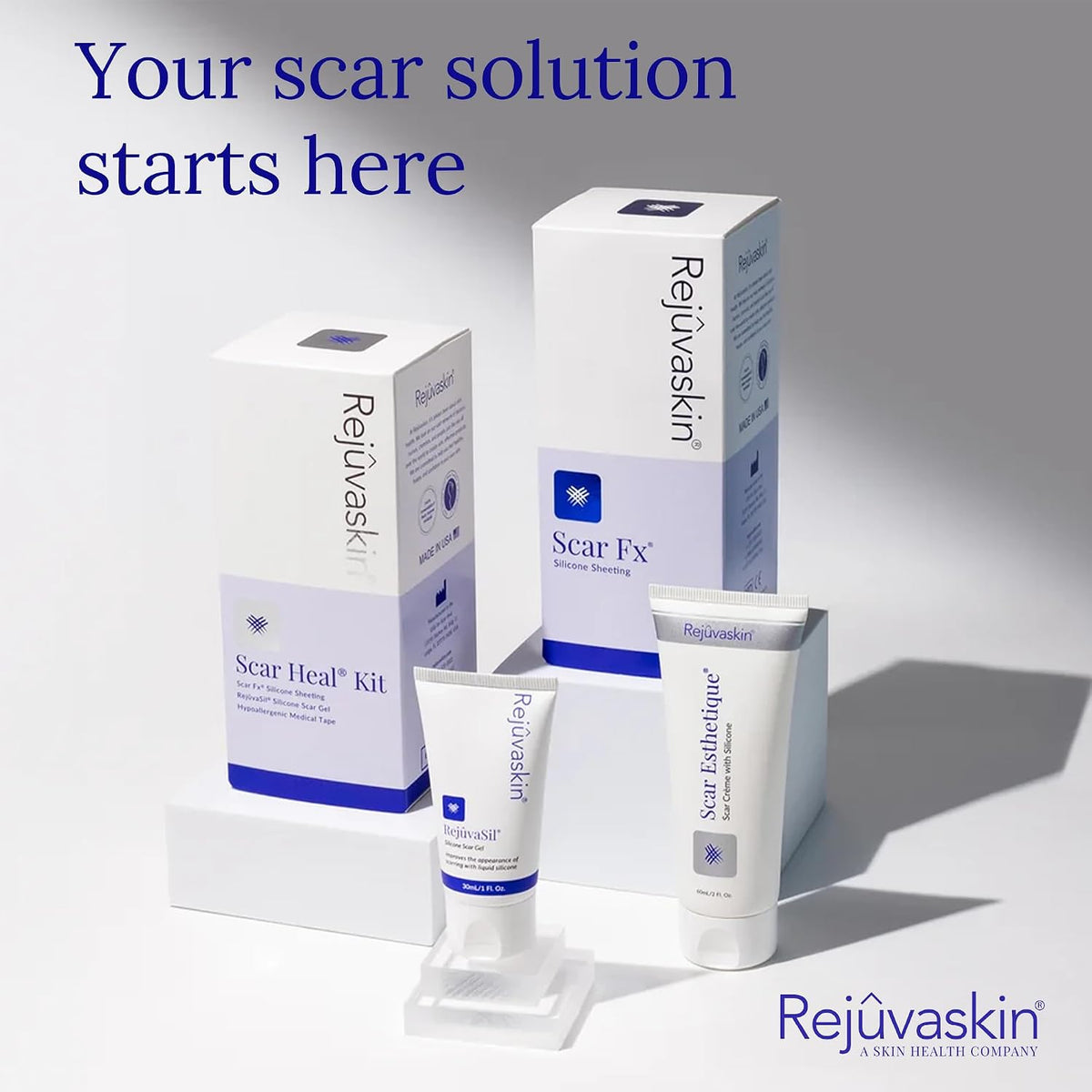 Rejuvaskin Esthetique Crema para cicatrices con silicona, 23 ingred...