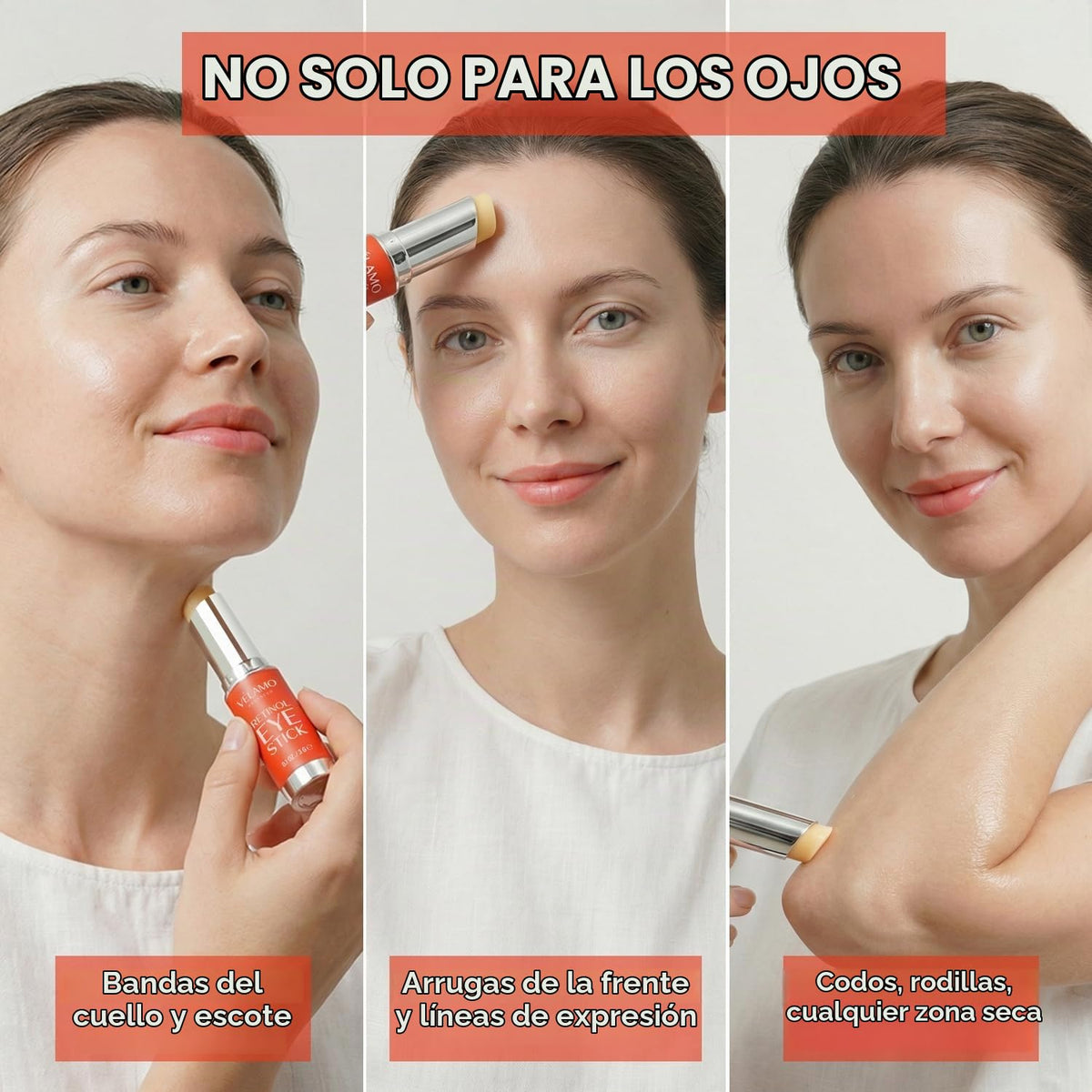 VELAMO ADVANCED Crema de ojos con cafeína y retinol Eye Stick Duo:...