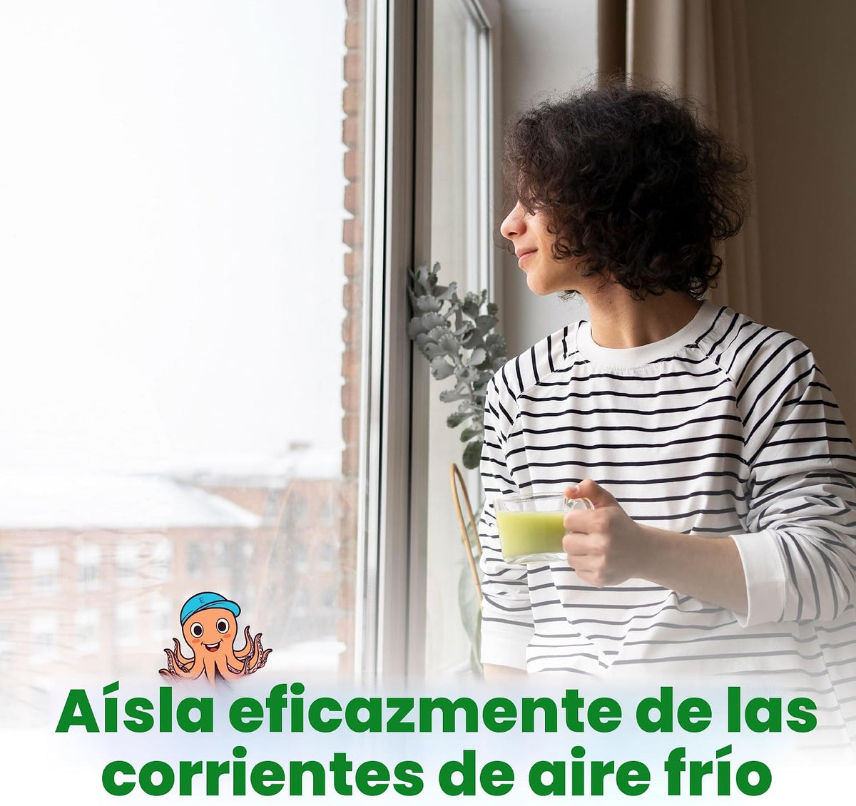 ECOHomes Cinta de sellado para ventanas (2 pulgadas de ancho x 90 p...