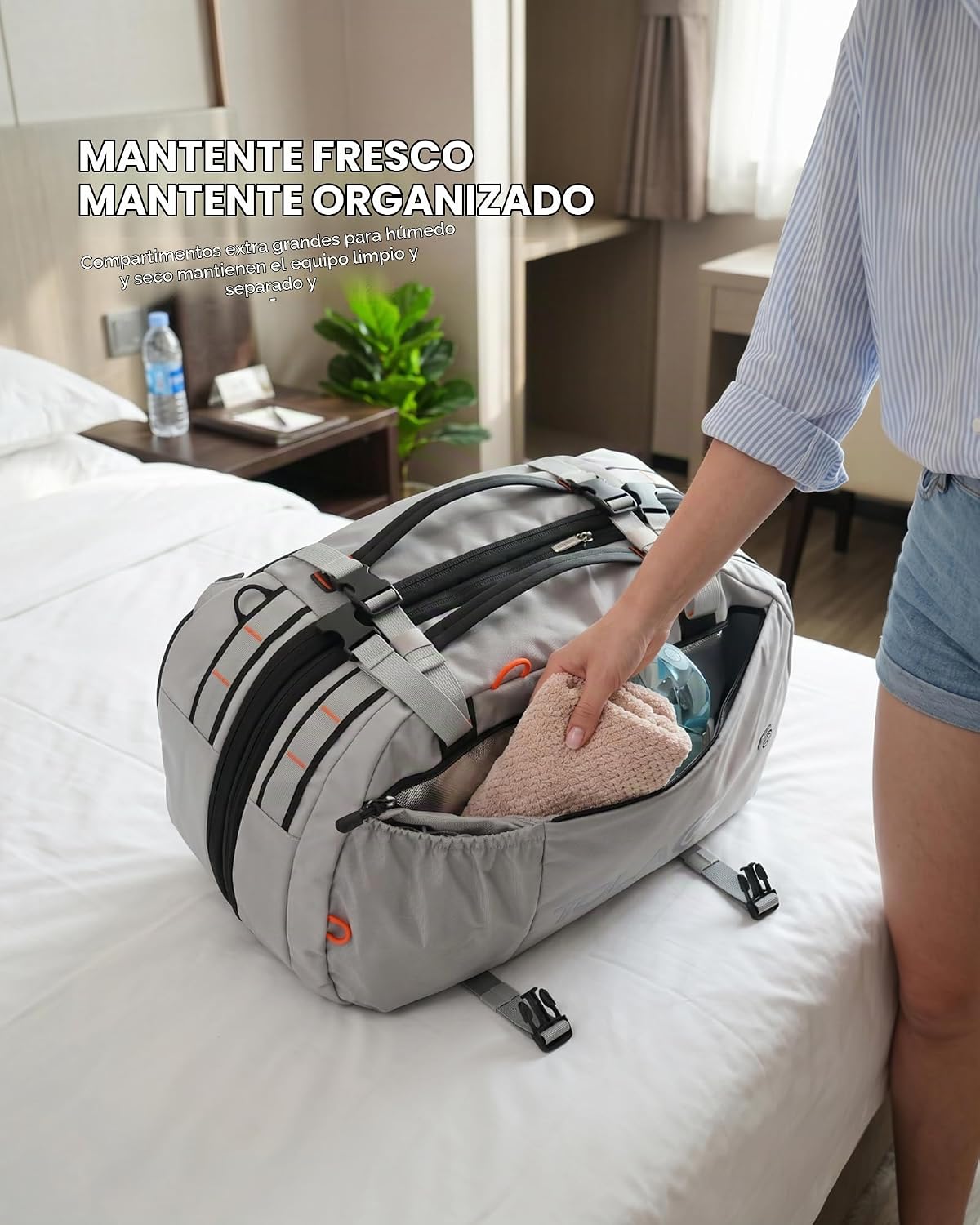 Tolaccea - Mochila de viaje para laptop, mochila de transporte para...
