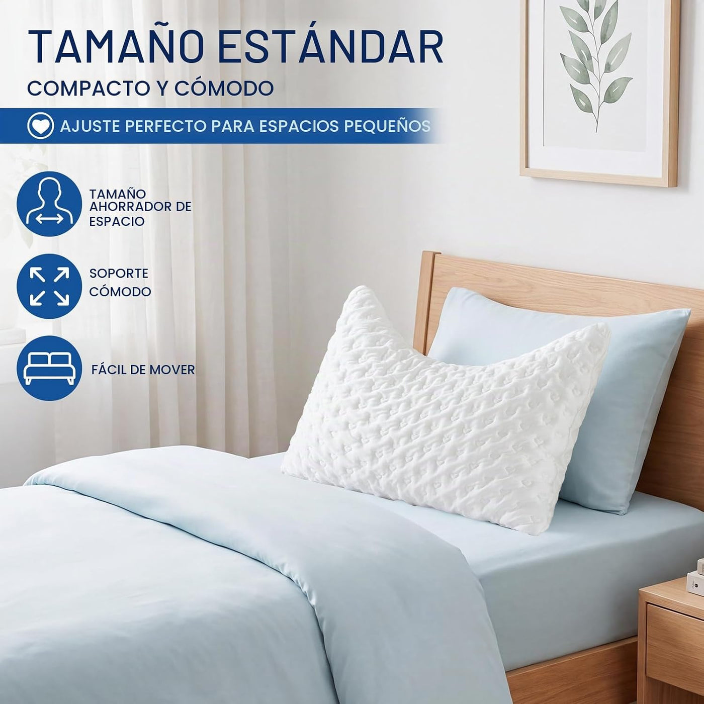 btasleeep Almohadas para dormir de lado para comodidad de cuello y...