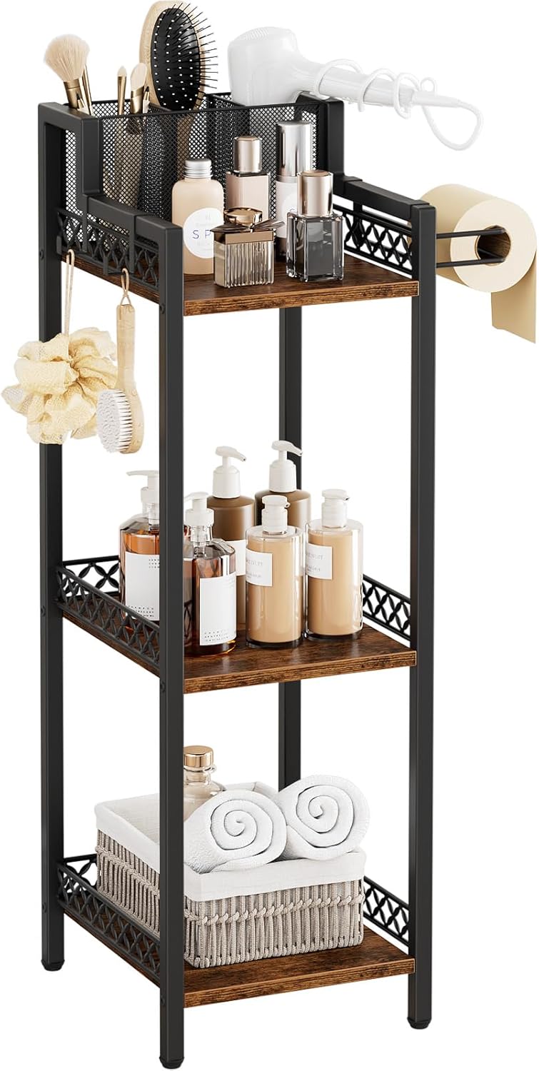 FURFUN Estante de almacenamiento y organizador de baño para secador...