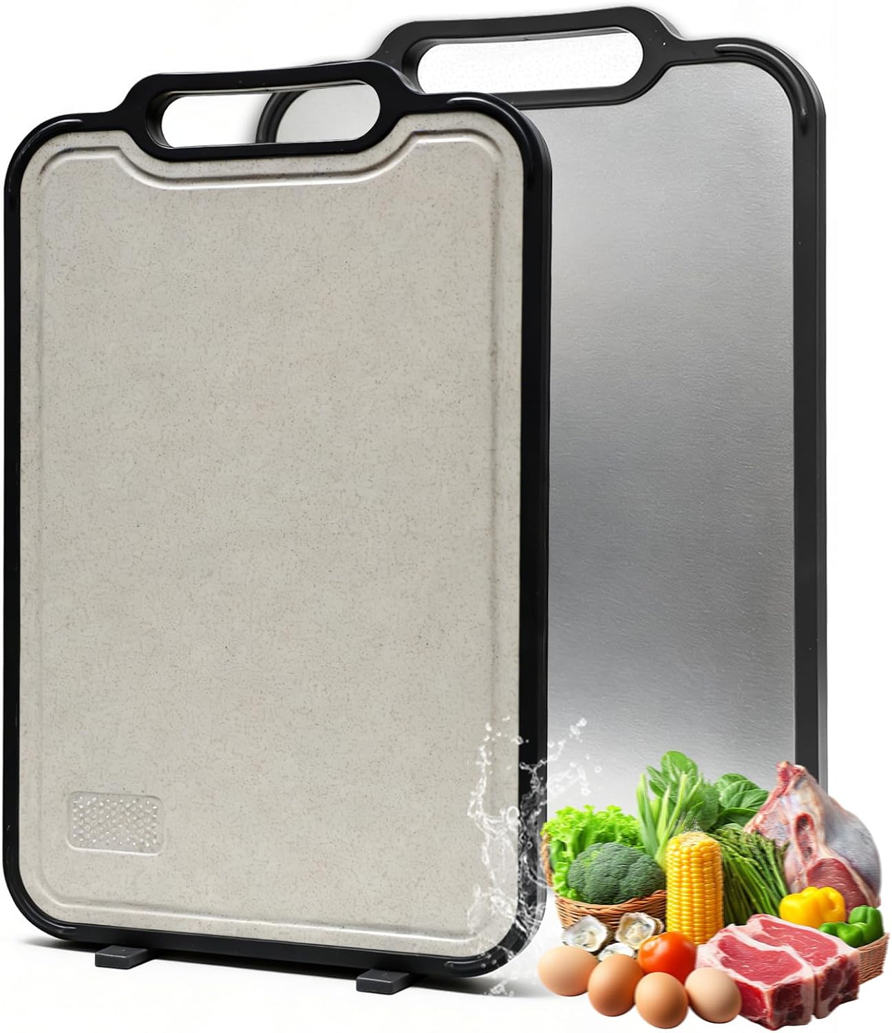 Tabla de cortar de titanio para cocina, tabla de cortar de titanio...