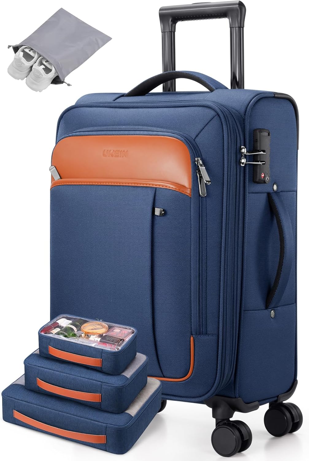 Softside - Maleta de mano expandible con apertura superior de 20 pu...