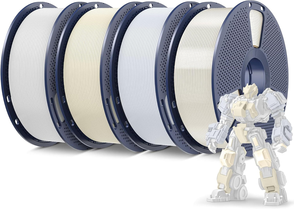 SUNLU Filamento PLA Plus para impresora 3D de 0.07 in, paquete de 8...