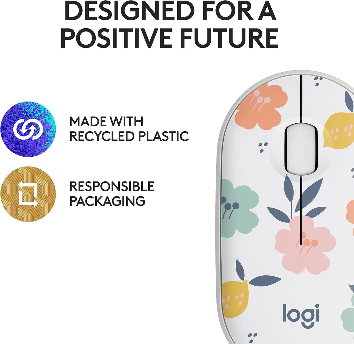 Logitech Ratón inalámbrico silencioso ambidiestro compacto M340 - R...