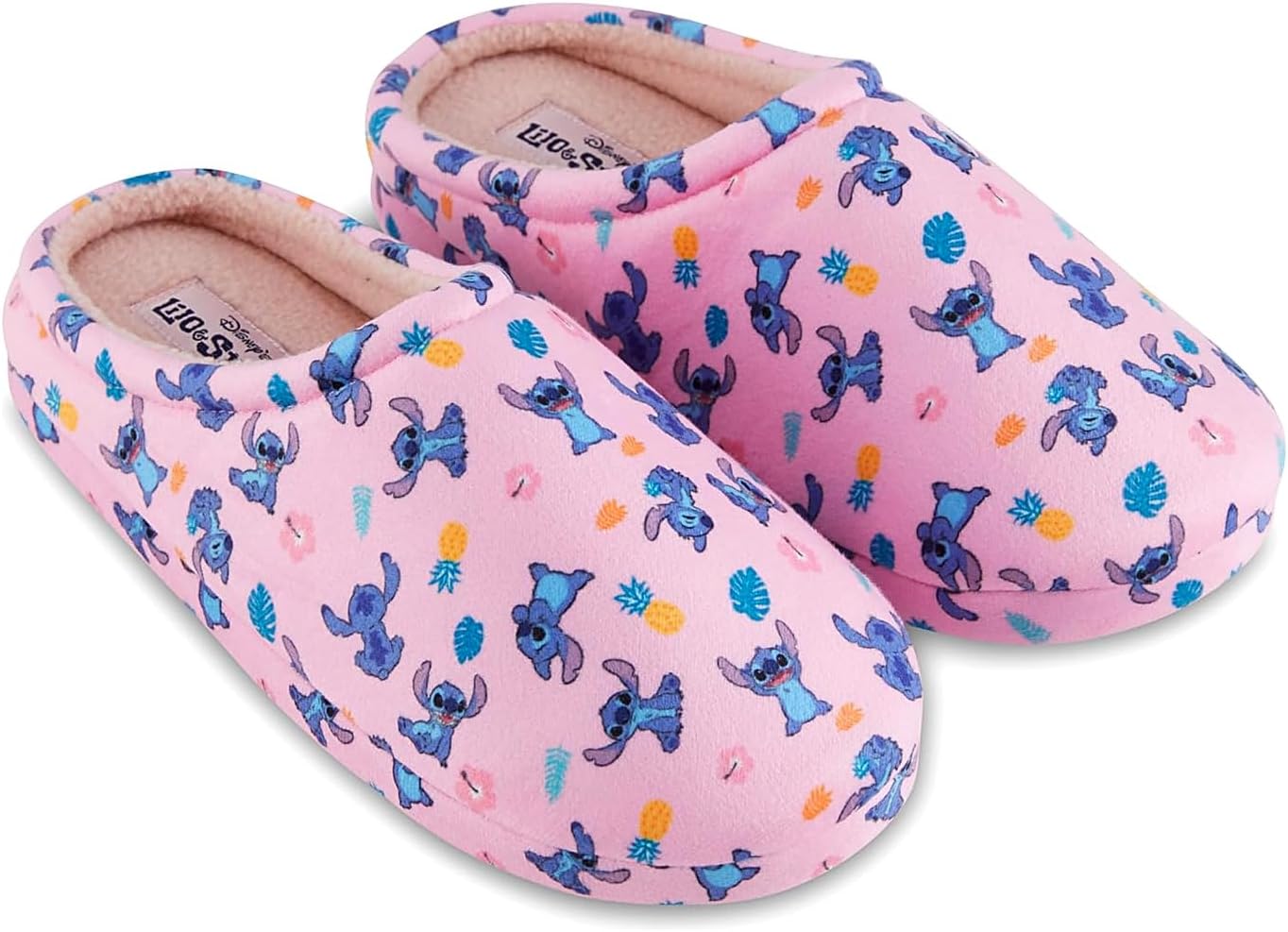 Disney Pantuflas Lilo y Stitch para mujer, clásicas Lilo y Stitch,...