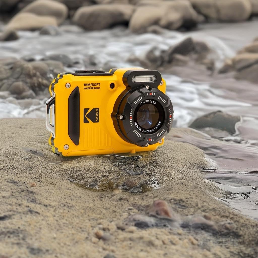 KODAK PIXPRO WPZ2 - Cámara digital impermeable de 16 MP, 49.2 ft, z...